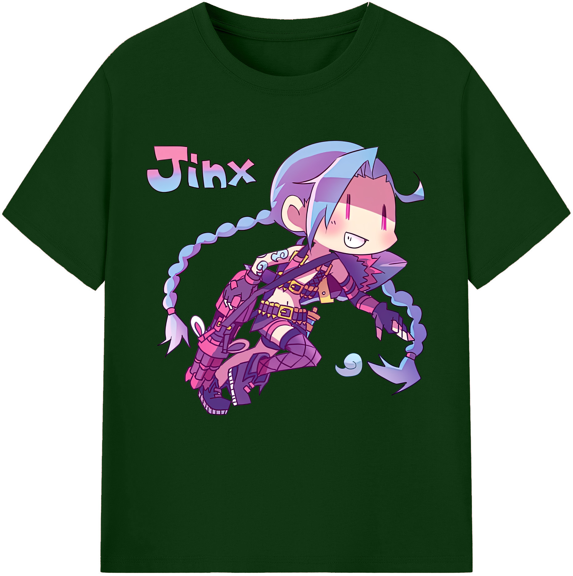 リーグ・オブ・レジェンド League of Legends LOL 綿100％半袖Tシャツ（フロントプリント）